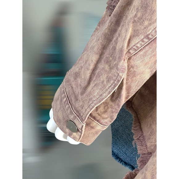 Fantastic fawn washed mauve oversized shacket M L - Picture 7 of 9
